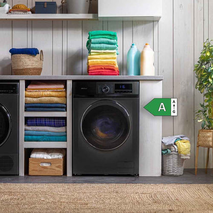 Lave Linge Frontal Bolero Dresscode 7150 Inverter A, Machine À Laver 7 Kg, 1400 Tr,Min, 12 Programmes, Classe A, Inverter Plus, Steam Max, Drum Clean, Départ Différé, Sécurité Enfant