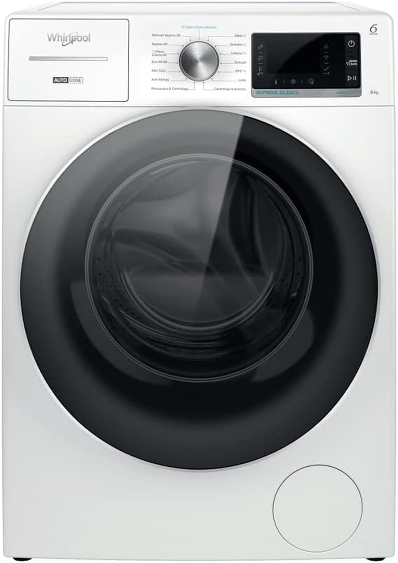 Whirlpool W8W846WR Vapore Machine À Laver 8 Kg 1400 Tours