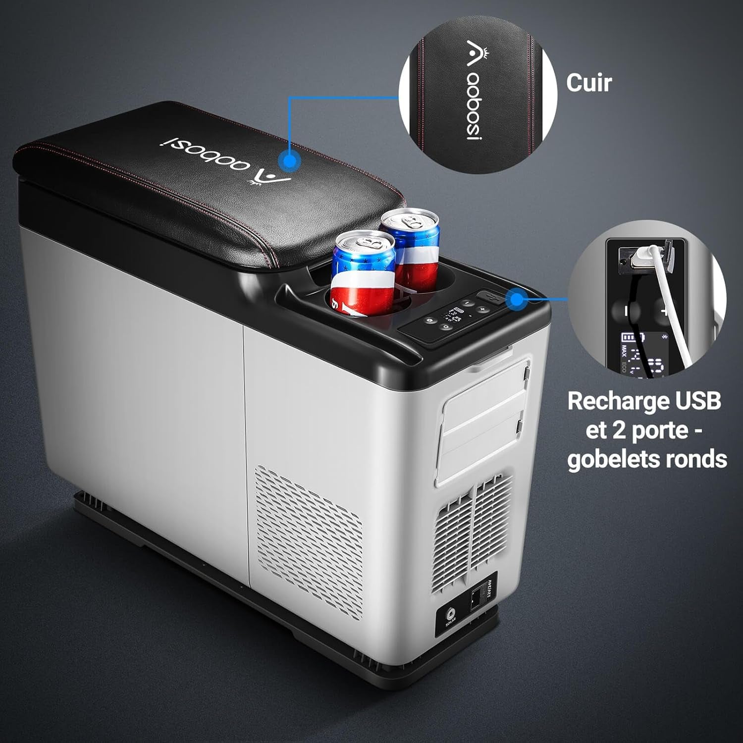 15L Compresseur Électrique, 12V Réfrigérateur De Voiture À Compresseur, APP Und Bouton Contrôle, Frigo Pour Voiture, Camion, Camping, Voyage