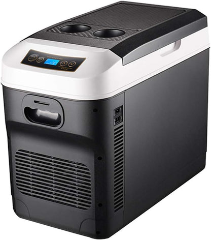 XXRUG Mini Voiture Réfrigérateur, 28 Litres Dual-Core De Réfrigération Mini Portable Compresseur Réfrigérateur Congélateur Chambre Température Minimale, Caravane, Bureau