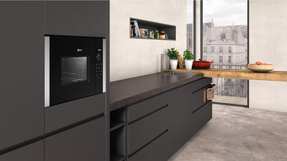 Micro Ondes Encastrable Neff HLAWD23N0 - Micro-Ondes Integrable Inox Et Noir - 20 Litres - 800 W