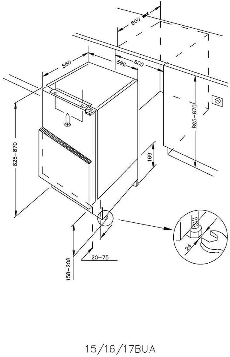 Réfrigérateur Encastrable -  - CMLS68EW - Classe E - 135 L - 39 Db - Blanc