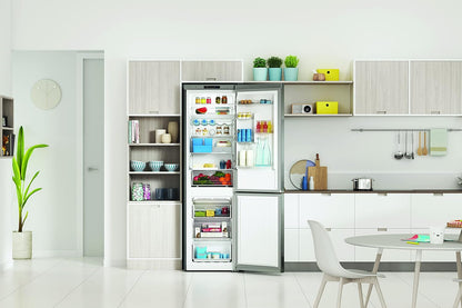 Indesit INFC9TI22X Réfrigérateur Combiné - Total Nofrost, Pose Libre, 367L