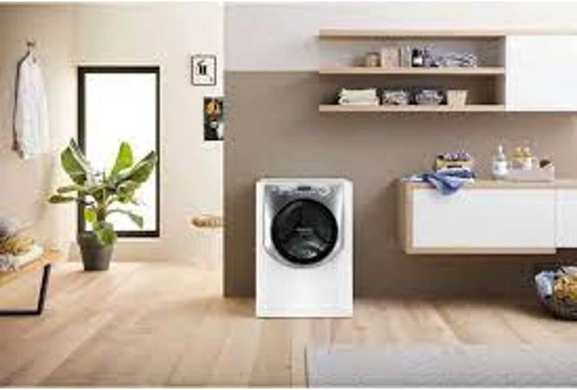 Lave-Linge Séchant  AQD972F697EUN Aqualtis - Lavage 9 Kg / Séchage 7 Kg - Classe a - 1600 Tours/Min - Blanc