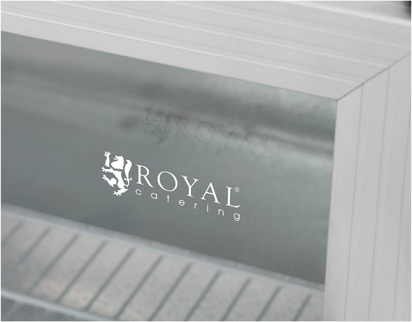 Frigo Boisson À Boissons Bouteille Bouteilles Réfrigérateur Vitré Vitre RCGK-54A (54 Litres, 64 W, 0-10 °C, Éclairage LED, Pieds Réglables, Aluminium/Inox)