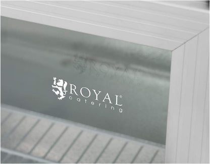 Frigo Boisson À Boissons Bouteille Bouteilles Réfrigérateur Vitré Vitre RCGK-54A (54 Litres, 64 W, 0-10 °C, Éclairage LED, Pieds Réglables, Aluminium/Inox)