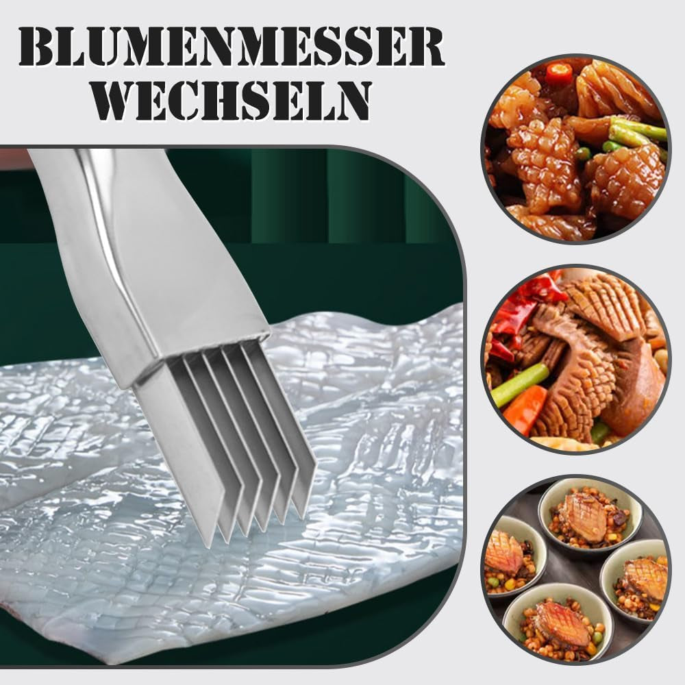 Shred Silk the Knife, 2024 New Couteau À Oignon Vert Haché En Acier Inoxydable, Couteau À Déchiqueter, Couteau À Déchiqueter, Gadget Multifonctionnel Pour Trancher Les Aliments Ménagers (1Pcs)
