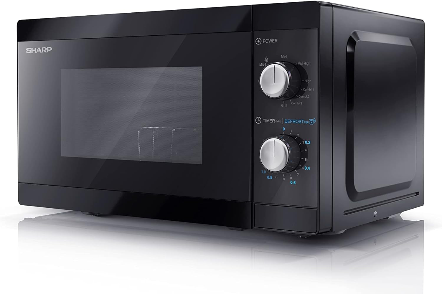 Four Micro Ondes 20 Litres Noir Avec Gril YC-MG01E-B