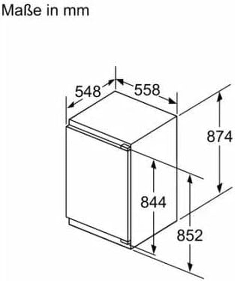 KIL22ADD1 Einbaukühlschrank Mit Gefrierfach, Nischenhöhe 88 Cm, 119 L, Festtürtechnik, Superkühlen, Vitafresh, LED Beleuchtung