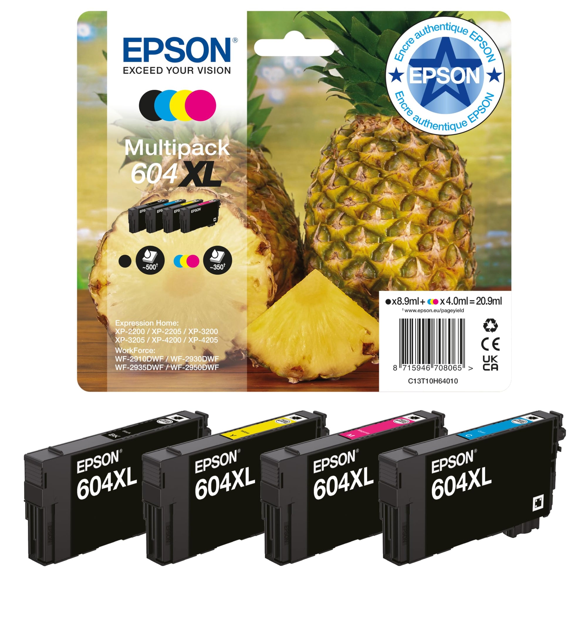 Epson Ink/604 Pineapple C13T10G64010 Multipack