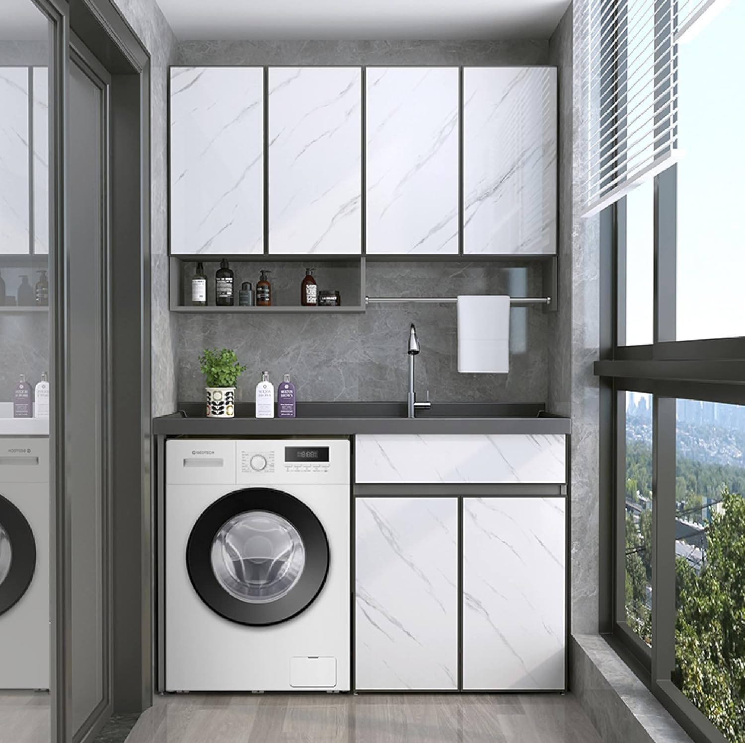 - Lave-Linge GLL81400WH - 8Kg - 1400 Trs/Min - Charge Frontale - Classe Énergétique a - Couleur Blanc