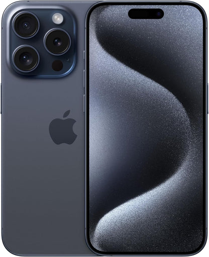 Apple iPhone 15 Pro, 256GB - Titanium Blue (Refurbished)