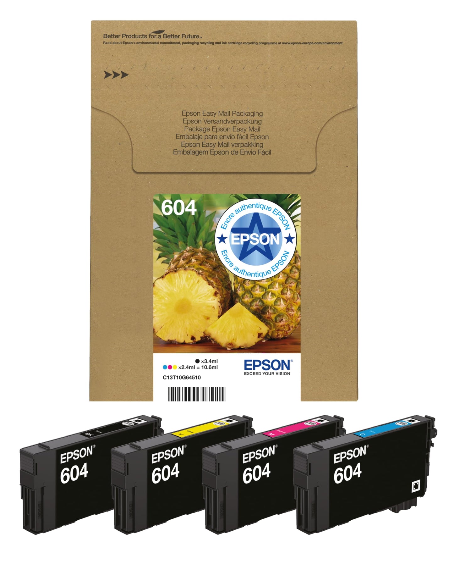 Epson Ink/604 Pineapple C13T10G64010 Multipack