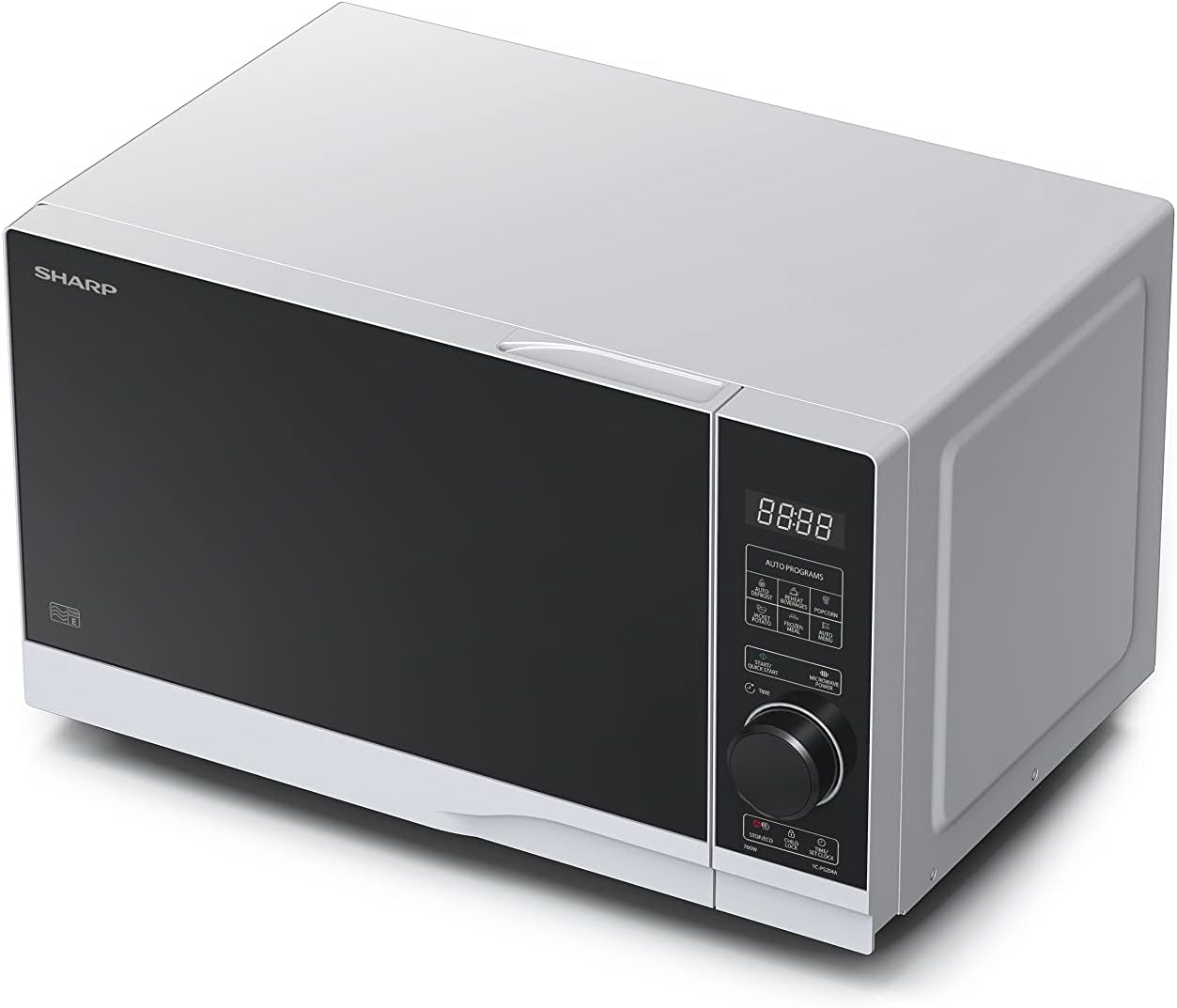 YC-PS204AE-S Micro-Ondes 700 W 20 L 10 Niveaux De Puissance Fonction Eco Décongélation Sécurité Enfant Argenté/Noir