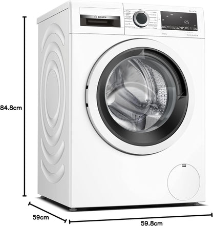 Bosch WNA144V0FR Série 4 - Lave-Linge Séchant, Pose-Libre | Blanc, 9/5 Kg, 1400 Trs/Min, Défroissage Iron Assist, Lavage Et Séchage 60 Minutes, Fonction Auto Dry