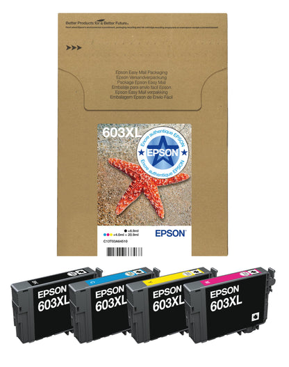 Epson 603 Black Starfish Genuine, Ink Cartridge, Standard Capacity