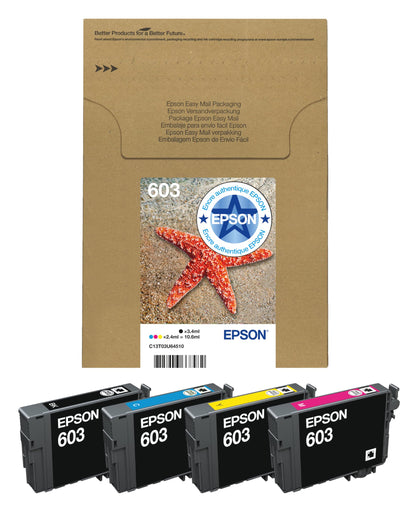 Epson 603 Black Starfish Genuine, Ink Cartridge, Standard Capacity