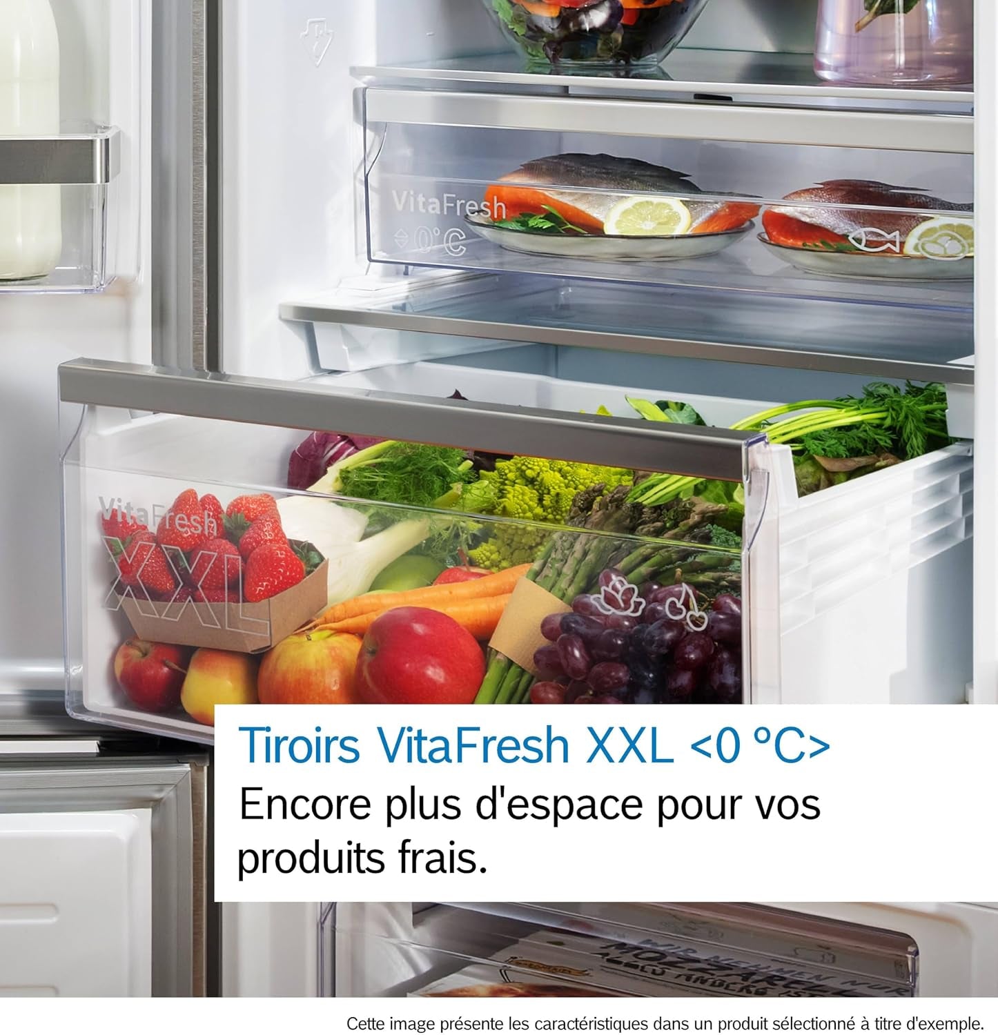 Bosch KGN367LDF Série 4 - Réfrigérateur Combiné, Pose-Libre, Perfect Fit | 186 X 60 Cm, Inox, Nofrost, Vitafresh, Tiroirs Vitafresh XXL <0 °C>, 2 Systèmes De Refroidissement