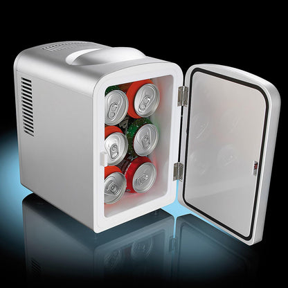 Rosenstein & Söhne Mini Réfrigérateur 2 En 1 Avec Prise 12/230 V - Gris