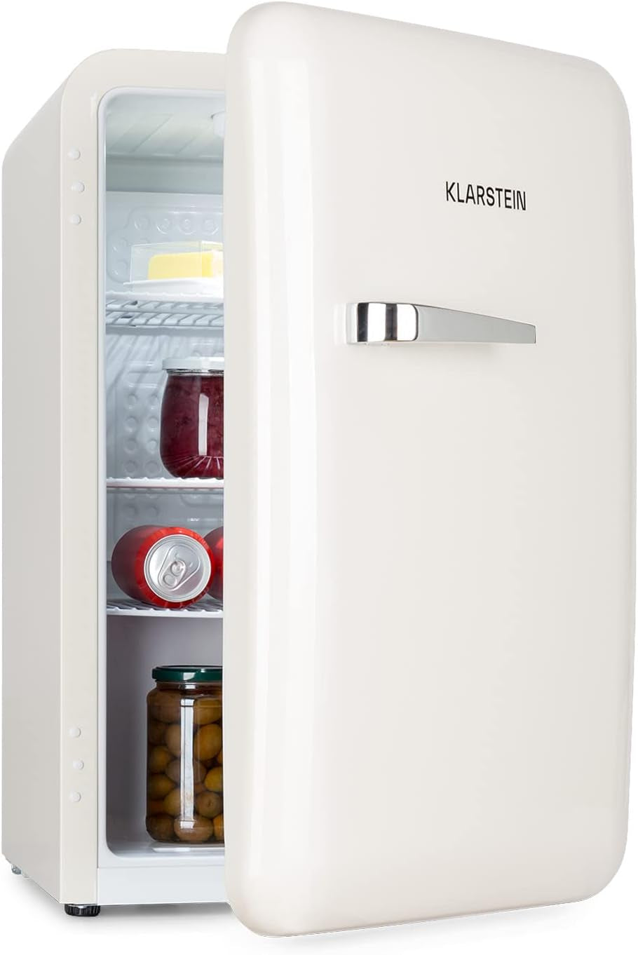 Audrey Mini - Petit Réfrigérateur, Mini-Bar Compact, Autonome, Réfrigération Par Compression, Capacité, Réfrigération : 0-10 °C, Mini-Réfrigérateur D'Une Capacité De 70 Litres, Blanc