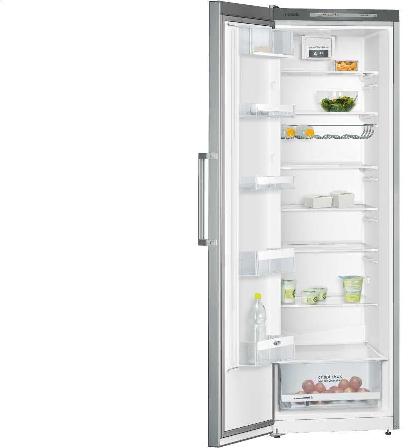 KS36VVL40 Iq300 Réfrigérateur/A+++ / Refroidissement : 348 L/Inox Look Bottlerack/Safetyglass/Ecoplus