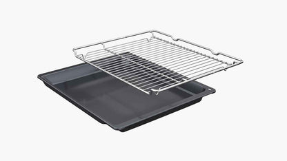 Bosch HBA572BB4 Série 2 Four Encastrable 60 Cm 71 L À Pyrolyse Auto-Nettoyage Autopilot 10 Air Chaud 3D Contrôle Tactile LED Noir