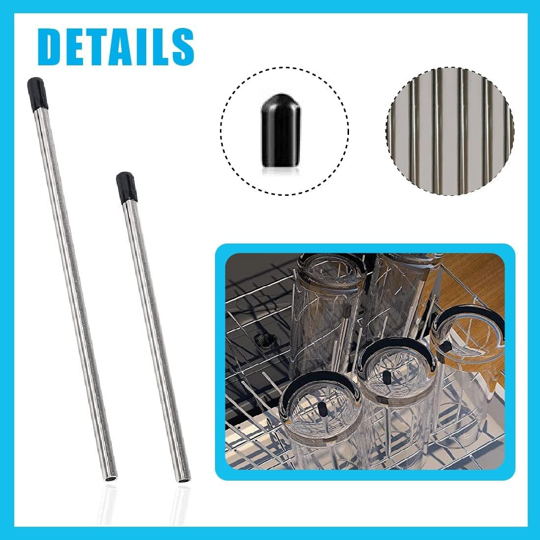 Lot De 8 Supports De Pour Lave-Vaisselle, Porte-Bouteilles Et Porte-Verre En Acier Inoxydable Pour Lave-Vaisselle/Lave-Vaisselle, Bouteilles Universels Pour Lave-Vaisselle