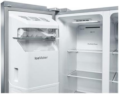 Neff KA3923IE0 Frigo Américain Autoportante 562 L E Noir, Gris