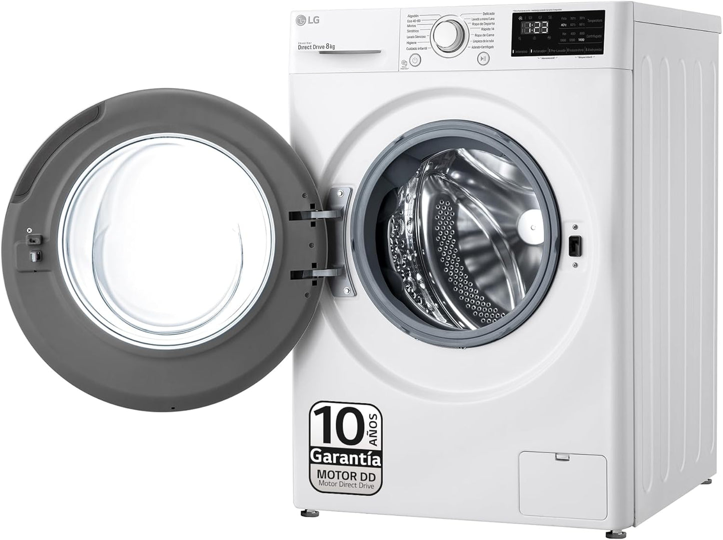 F4WV3008N3W Machine À Laver 8 Kg Charge Frontale 1400 Tr/Min, Intelligence Artificielle Blanc