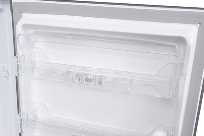Exquisit Réfrigérateur KS16-V-H-040E Inoxlook | Meuble Sur Pied | Volume 127 L | Inoxlook | Étagères En Verre Et Compartiment À Légumes | Éclairage | Étagères De Porte | Butée De Porte Interchangeable