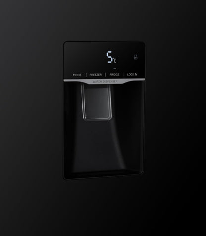 Réfrigérateur Multi-Portes GSBS510BL 510L (324L + 181L) - Distributeur D'Eau - Noir