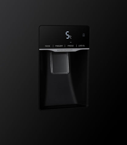 Réfrigérateur Multi-Portes GSBS510BL 510L (324L + 181L) - Distributeur D'Eau - Noir