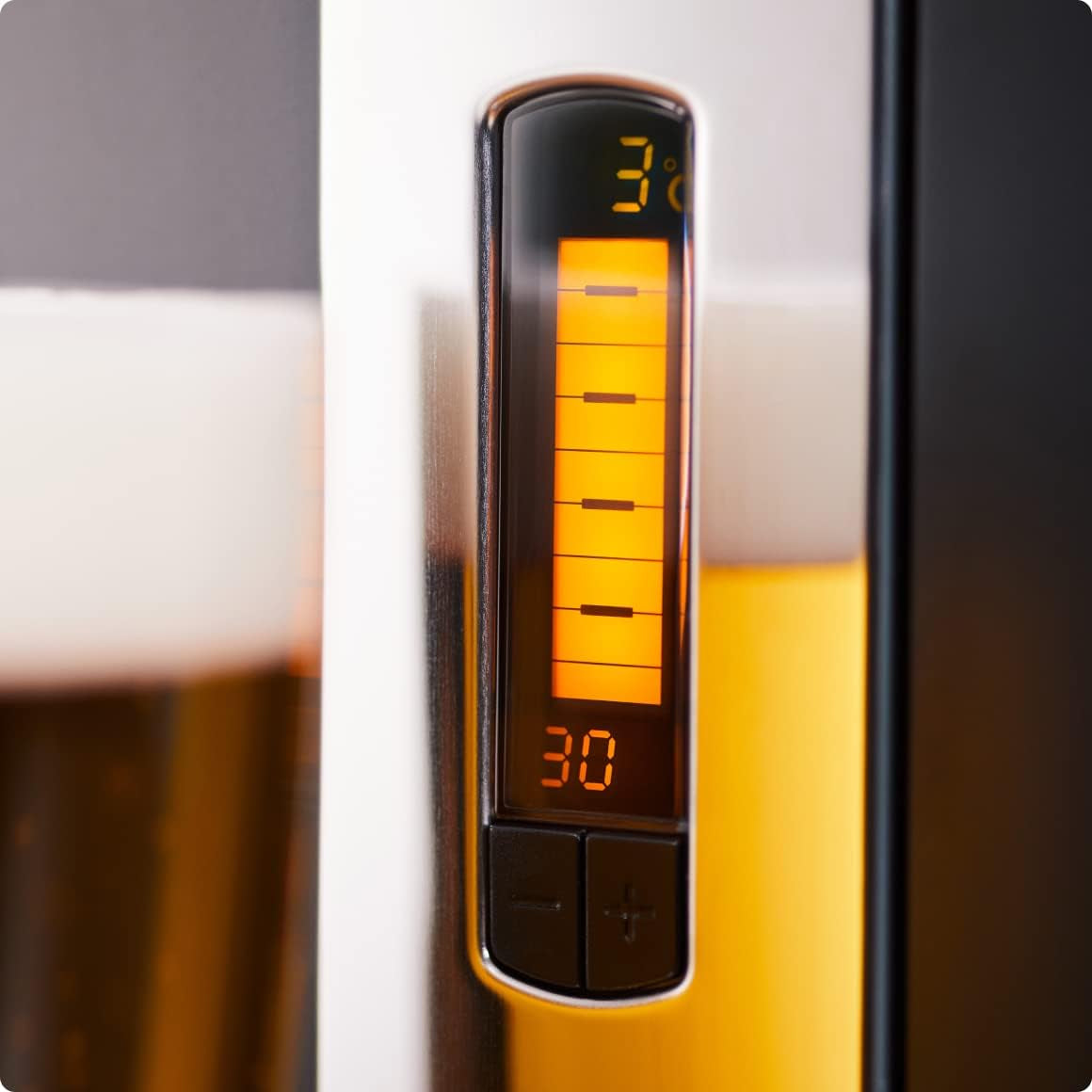 – Pack Tireuse À Bière + 1 Fût Leffe Blonde 6L – Machine Pression À Domicile – Refroidissement À 3°C – 30 Jours Fraîcheur – Écran LED Température – Idée Cadeau Amateur Bière