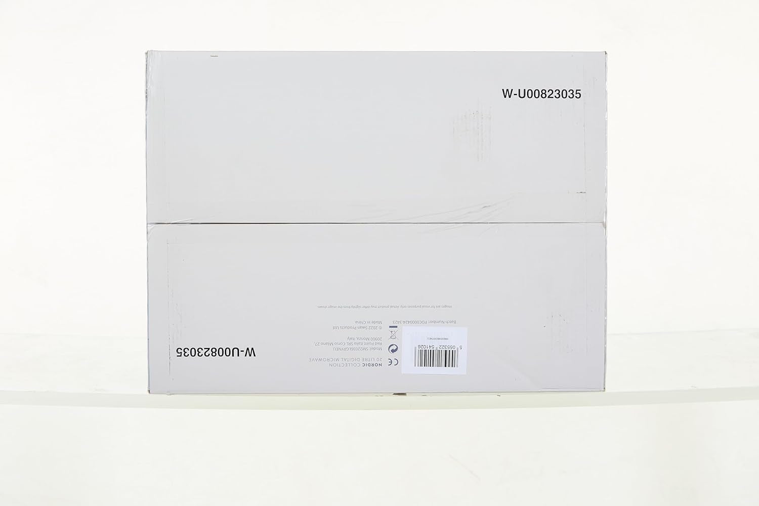Nordic Micro-Ondes Numérique 20 L, 6 Niveaux De Fonctionnement, 800 W Puissance, Minuterie 30 Min, Nettoyage Facile, Mode Dégivreur, Design Moderne, Poignée Effet Bois, Gris Mat
