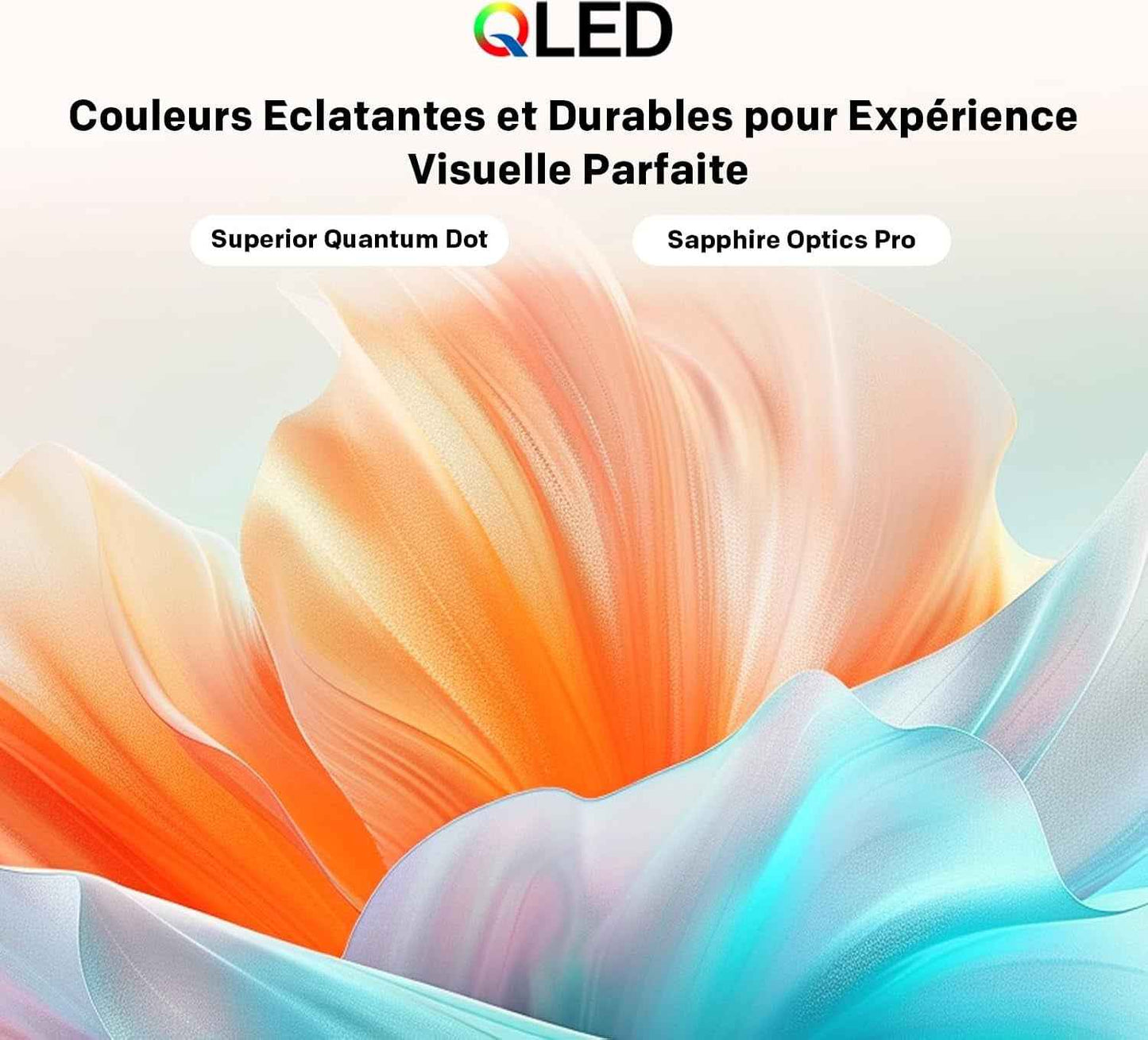 40 Pouces (100 Cm) Smart TV FHD Television LED, QLED, HDR 10 Dolby Audio Bluetooth 5,1 Tuner DVB-T/T2/C/S/S2 CI+ Low Blue Light, 1.5GB (40CTQH38Z, 2026 Nouveau Modèle)