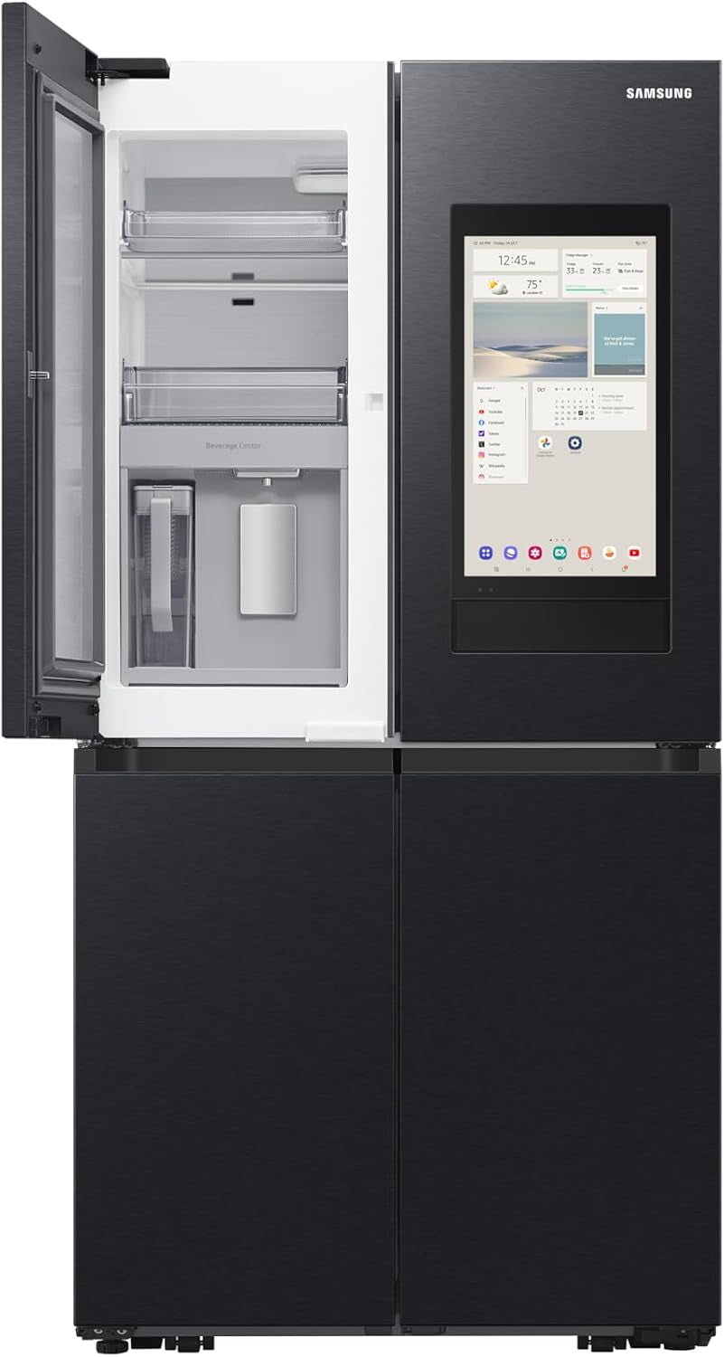 Samsung Réfrigérateur 4 Portes Family Hub AI, Avec AI Vision Inside, Wifi+Ai Energy Mode, Centre De Boissons, Dos Métallique, 636 L