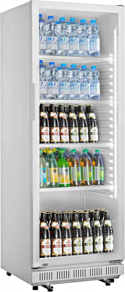 Réfrigérateur À Boissons GSC2360, Acier/Verre/Plastique, 62X63.6X175.3Cm, 347L, Refroidissement: Ventilateur Statique, 180W, Blanc