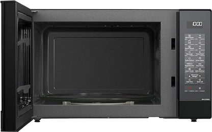 NN-GT46KBSUG Four À Micro-Ondes Et Gril Avec Plateau Tournant, 31 Litres, Aacier Inoxydable, 1000 W, Grill 1100 W, 24 Programmes Auto, Écran LCD, Capteur Genius, Menu Junior, Noir