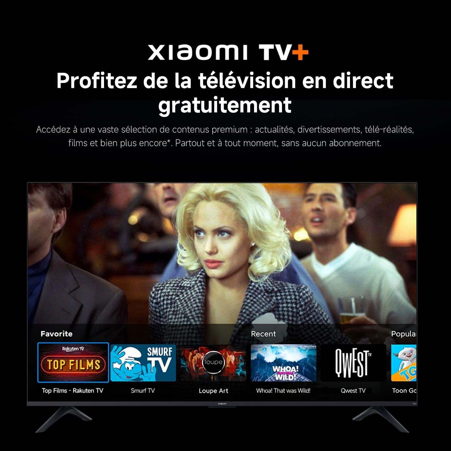XIAOMI TV F 65, 165 Cm (65 Pouces), 4K UHD, Smart TV, Fire OS8, Contrôle Vocal Alexa, HDR10, MEMC, 60Hz Avec 120Hz Game Boost Mode, 2Go+32Go, Compatible Avec Apple Airplay