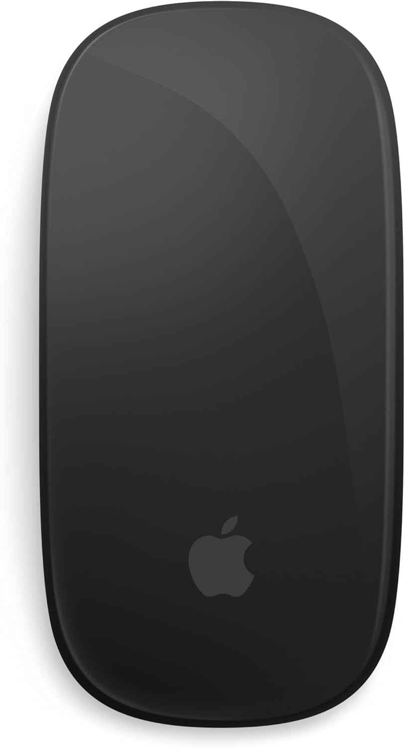 Magic Mouse : Bluetooth, Rechargeable. Compatible Avec Mac Et Ipad ; Noir, Surface Multi-Touch (USB-C)