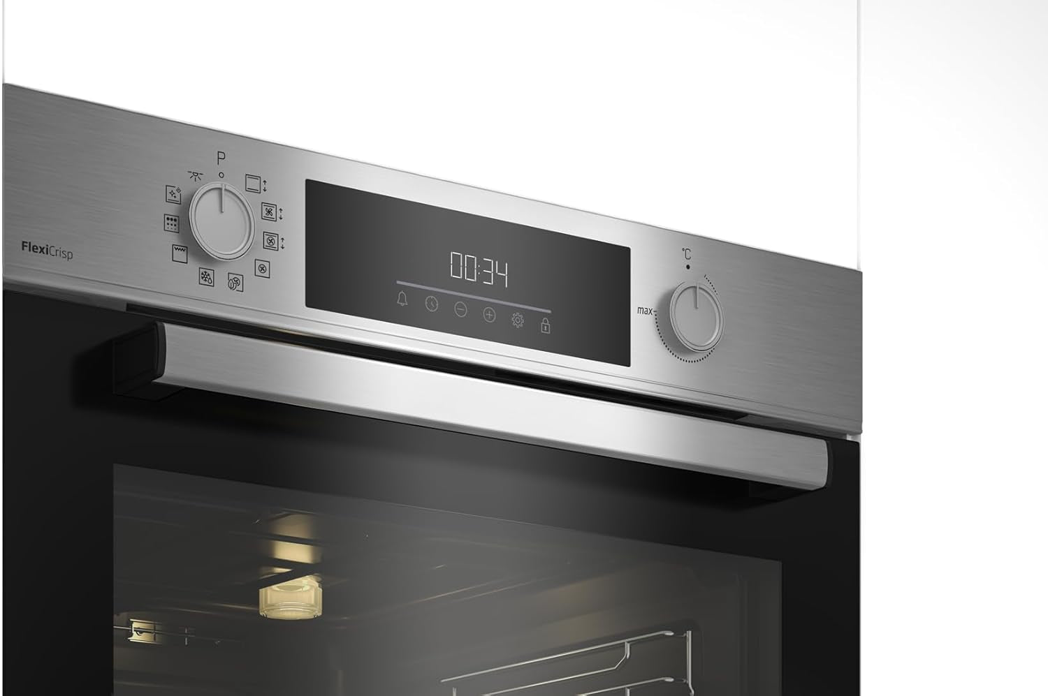 BEKO Four Encastrable Pyrolyse BBIM12300XMPEF, Aéroperfect, 72 Litres,