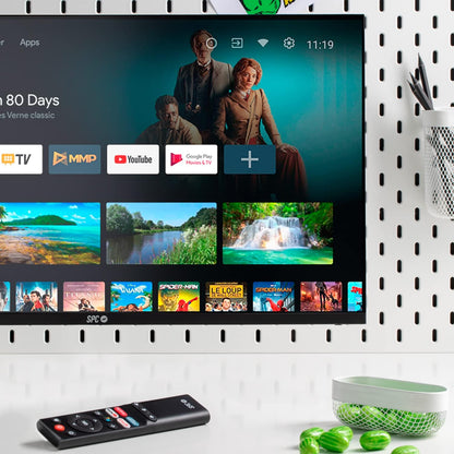 Smart Monitor 24" - Écran Android TV, Full HD, Télécommande | Écran Et Android TV, Haut-Parleurs Intégrés, Design Ultrafin, Streaming Netflix, Prime Video, Etc.