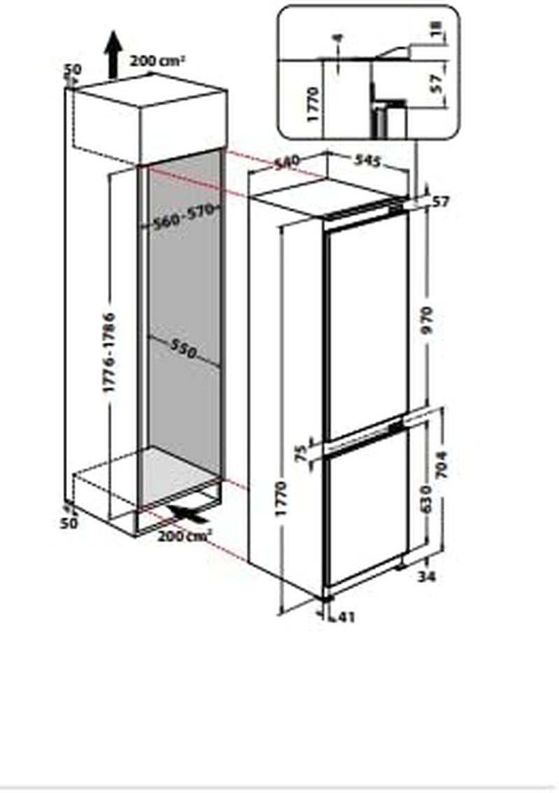 Frigorifero Incasso Indesit B 18 A1 D I E