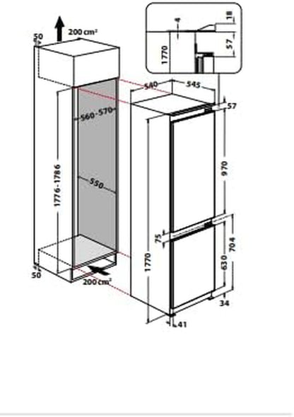 Frigorifero Incasso Indesit B 18 A1 D I E