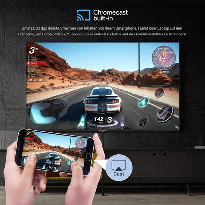 S50 Smart TV 50 Pouces(127Cm), Andriod TV 4K UHD, HDR10, Dolby Audio, Google Assistance, Bluetooth Triple Tuner (DVB-C/S2/-T2), Dazn/Disney+/Netflix/Prime Video/Youtube, Wifi