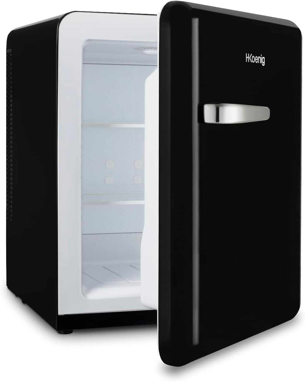 Mini Bar Vintage 31L TOAD9, Mini Frigo De Chambre Compact, Aliments, Boissons, Cosmétiques, Design Vintage, Température Réglable 6°-15°C, 24 Db, Noir