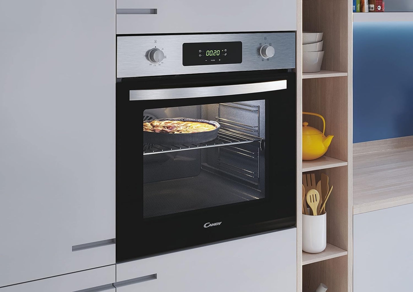 Four Électrique Inox FIDC X625 L - Chaleur Tournante, 70L, Nettoyage Aquactiva, Connectivité Hon, 8 Fonctions, Classe A+