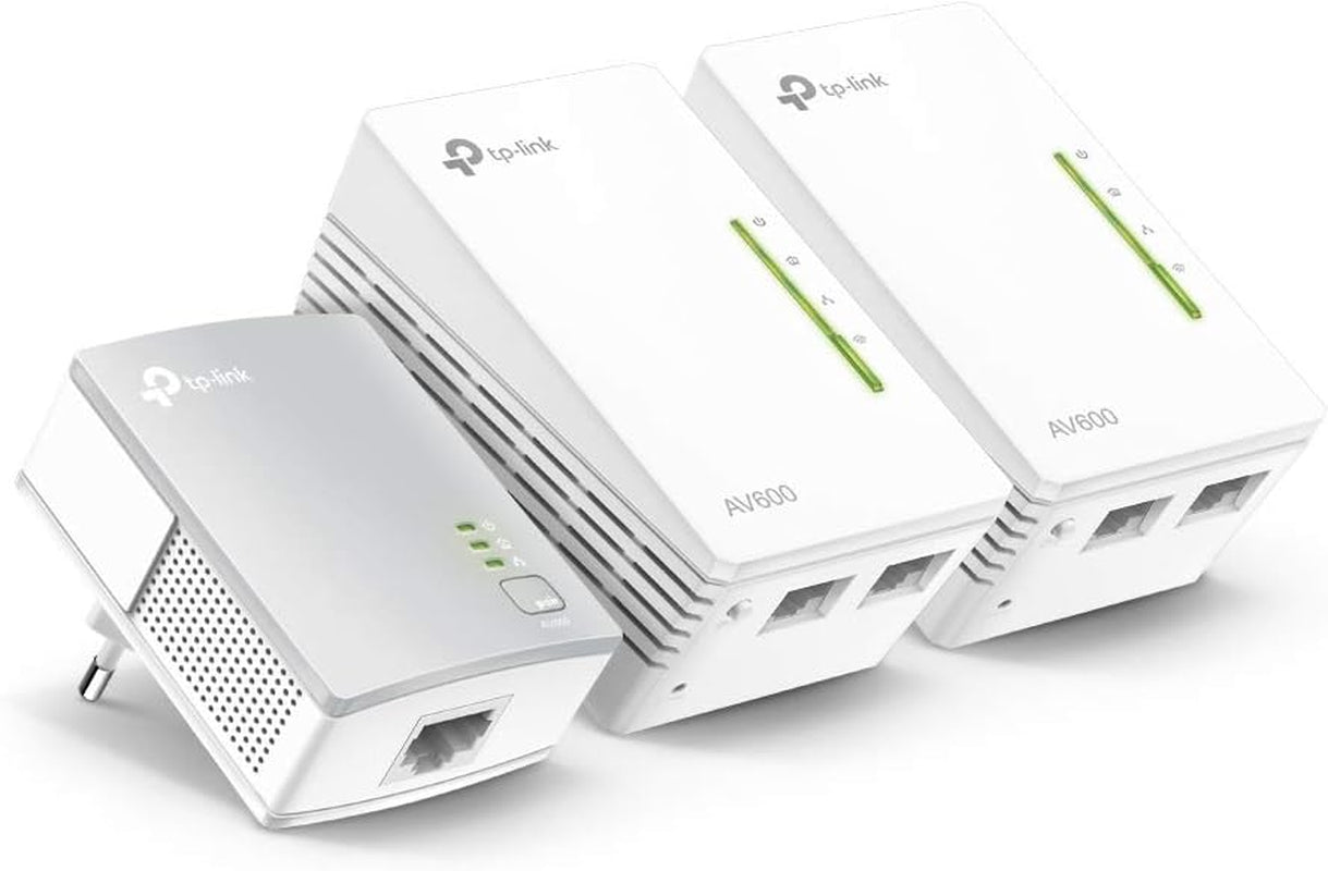 TL-WPA4220T KIT - CPL 600 Mbps Avec 2 Ports Ethernet, 1 CPL Filaire + 2 CPL Wi-Fi - Étendez Votre Connexion Internet Dans Chaque Pièce De La Maison