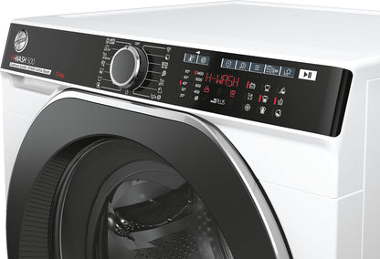 H-WASH 500 HWP 411AMBC/1-S Machine À Laver, Classe D'Efficacité Énergétique A, Capacité 11 Kg, Moteur Eco-Power Inverter, Système Power Care, Système Activesteam/Hon, Wi-Fi + Bluetooth
