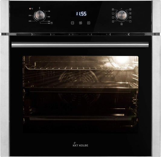 Four Encastrable 60 Cm / 70L / 2,8Kw / Gril/Circulation De L'Air/Air Chaud/Tiroirs Télescopiques/Timer Automatique / EB8010ED